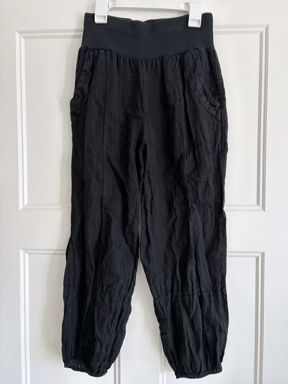 Italian Linen Cropped Pants